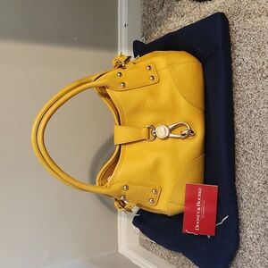 Dooney & Bourke Small Logo Lock Satchel Purse